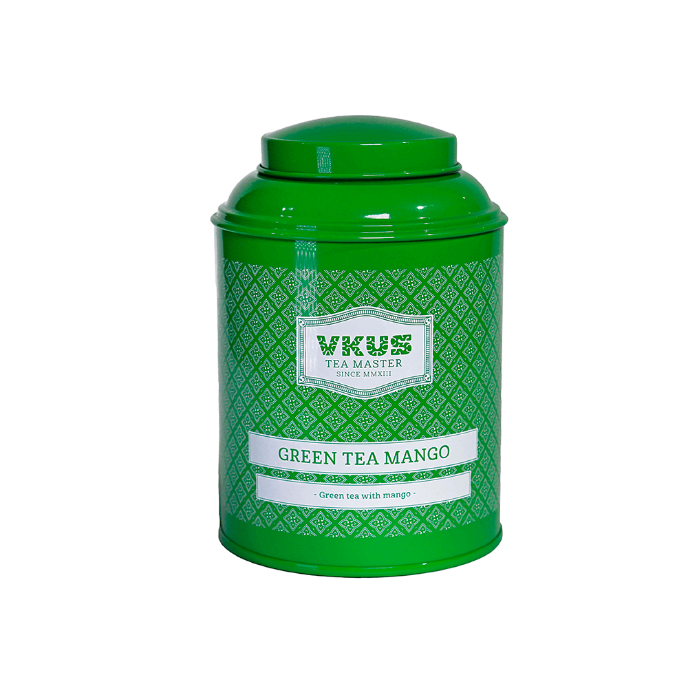 Банка VKUS для чая, Зеленый с манго