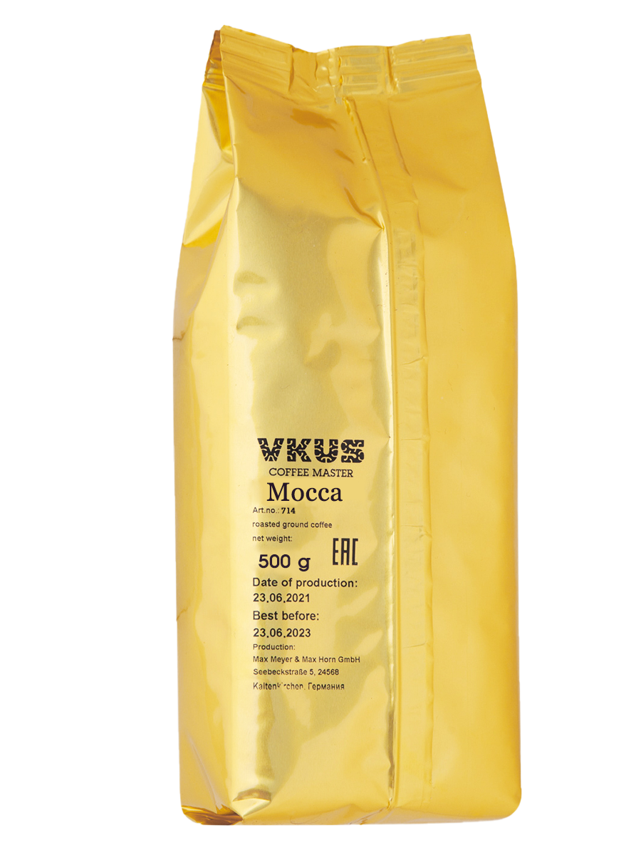 Кофе молотый VKUS MOCCA, 0,5 kg 																													