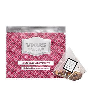 Фруктовый чай VKUS Лесные ягоды, в пирамидках на чашку, 20 шт. х 3,5 гр.