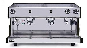 Кофемашина полуавтомат, 2 группы COFFF LUNA 2 GR S черная