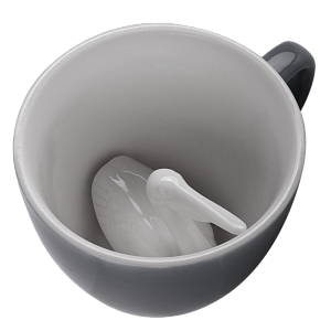 Чашка Creature Cups, Пеликан, Grey, 330 мл