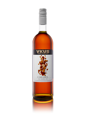 Сироп "Карамель", Vkus, 1 л стеклянная бутылка