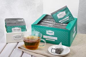 Травяной чай VKUS Мятный, в пирамидках на чашку, 50 шт. х 2 гр.