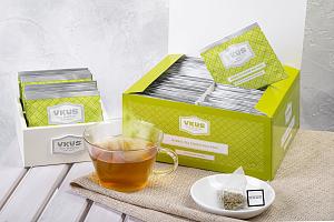 Травяной имбирный чай VKUS, в пирамидках на чашку, 50 шт. х 2 гр.
